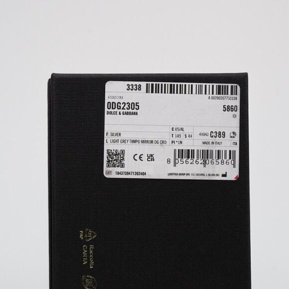 NEW D&G DG2305 05/AL Silver Grey Silver Mirrored DG Rectangle Unisex Sunglasses - Picture 14 of 14